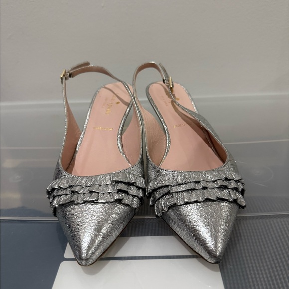 Kate Spade Silver Slingback - Picture 2 of 6